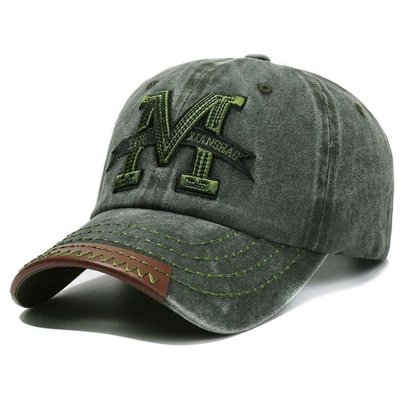 Water Washed Cotton Letter Embroidery Casual Baseball Hat For Sunshade And Daily Wear