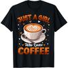 Женская футболка Coffee Girls "Просто девушка, которая любит кофе"