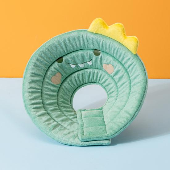 Ошейник для восстановления домашних животных, мультяшный дизайн, супермягкий, не выцветающий, легко носить, моющийся, губка для предотвращения укусов после