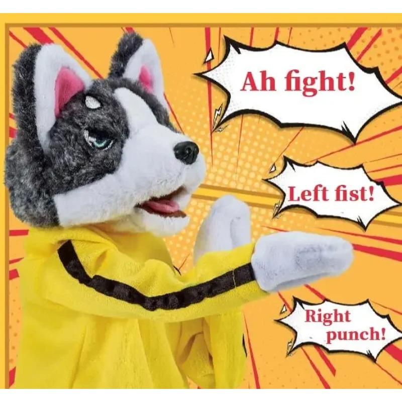 Kung Fu Dog, Kung Fu Husky, Toy Husky Plush, Dog Hand Puppet, Kong Fu Animal Toy, Husky Gloves Doll Kids Game Plush Toys