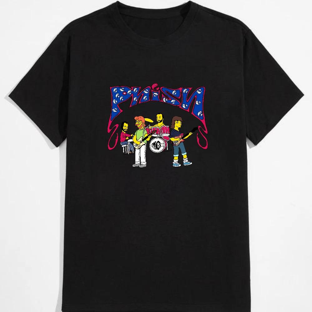 Phish simpsons retro style graphic tshirt