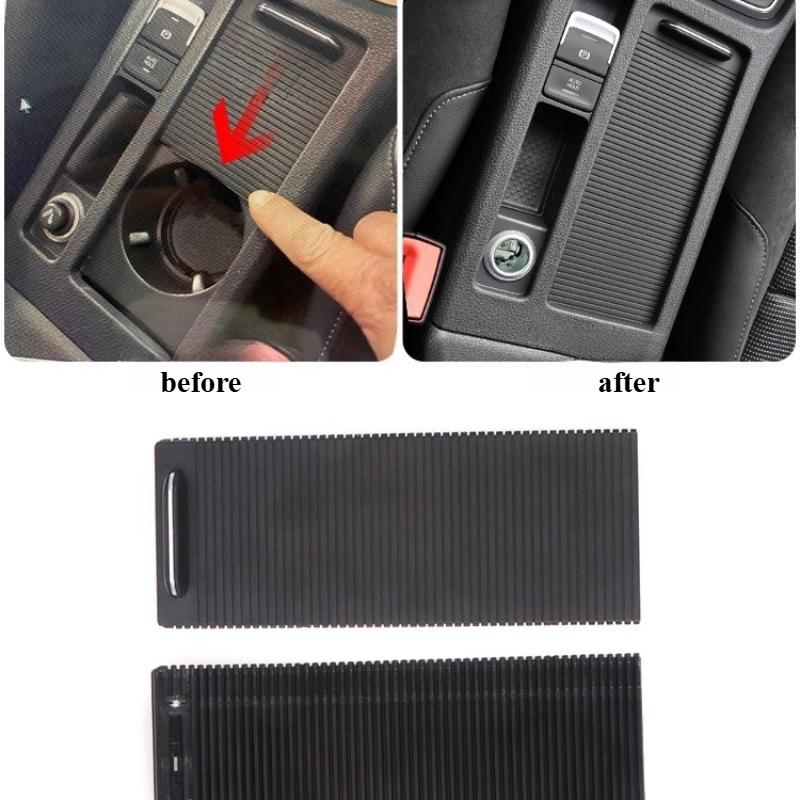 For Volkswagen Golf 7/6 MK7/6 2009- Central Armrest Box Cover Suiteng Water Cup Holder Pull Curtain Storage Box Pull Cover