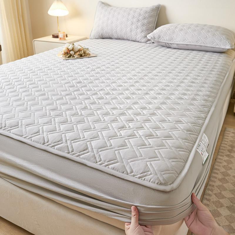 Комплект из трех предметов матраса класса А для матерей и младенцев, однотонный, хлопковый пыльник, нескользящий наматрасник из стираного хлопка