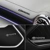 Car exterior annual inspection sticker metal texture car logo center console decoration sticker For Toyota Corolla Camry