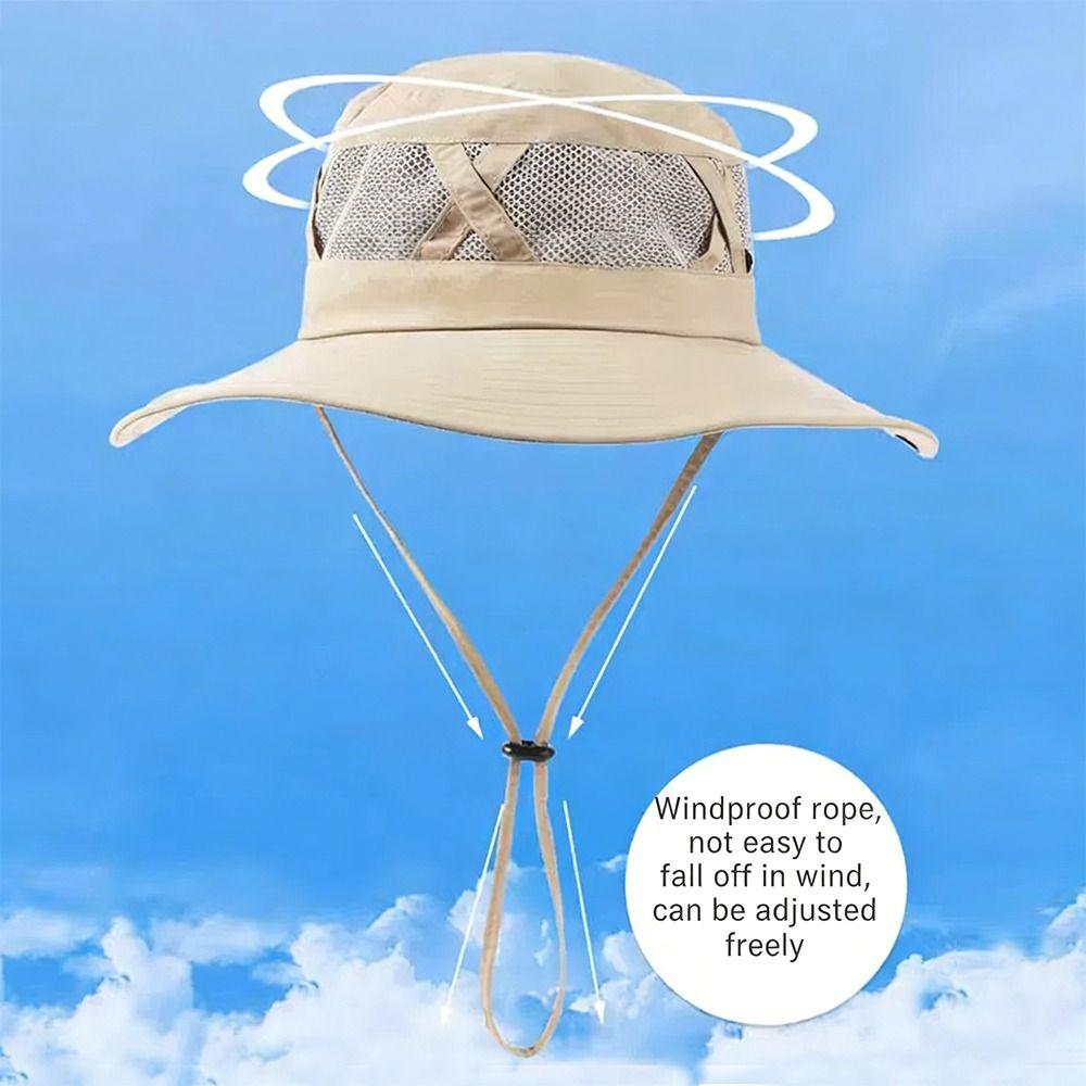 Sun Protection Fishing Cap Breathable Sun Hat Fashion Panama Cap Camping Hiking