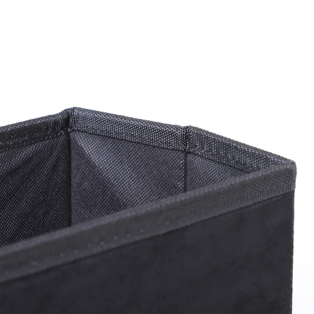 Pet Stairs Washable Fleece Faux Suede Cover 3 Step Dog Cat Foldable Portable Mobility Assistance 41 x 19cm Black