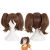 Halloween Party Diane Cosplay Brown Double Ponytails Wigs For Women