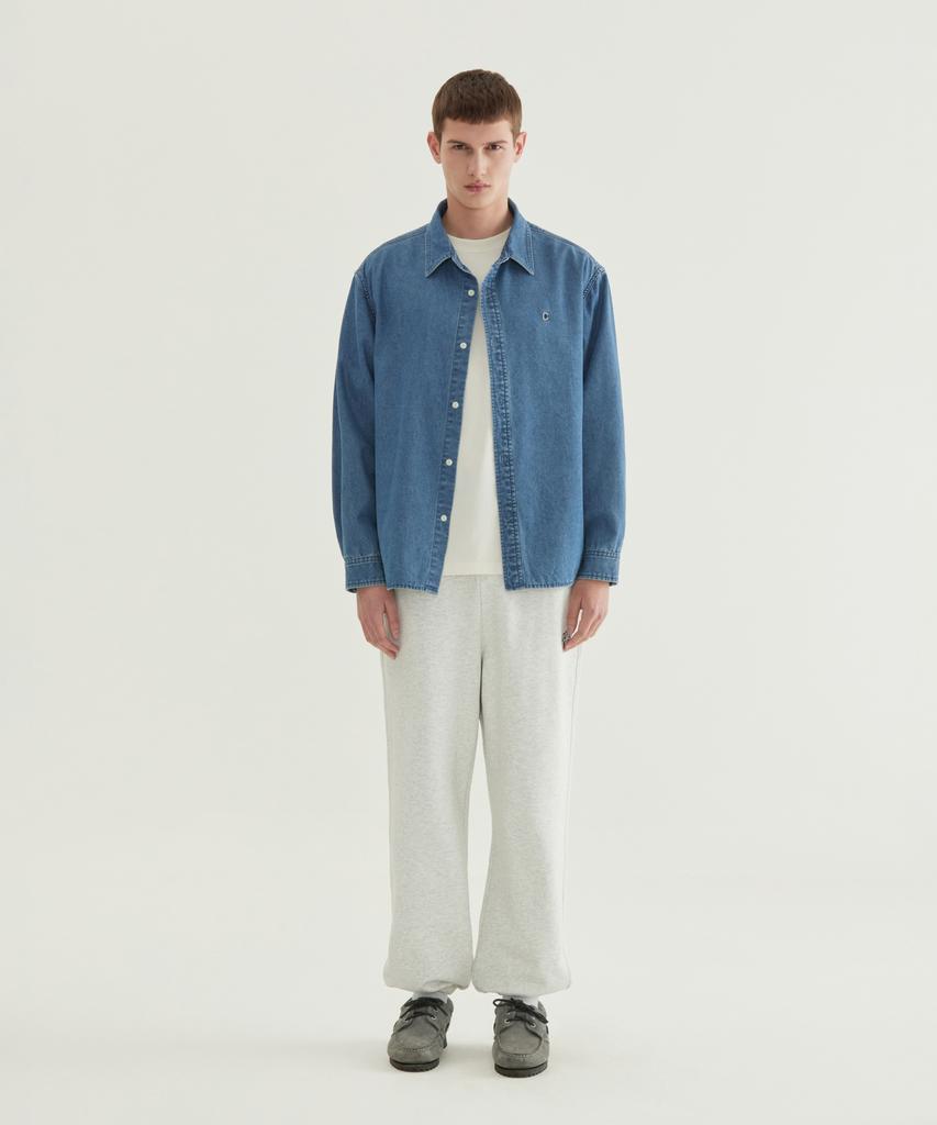 COVERNAT C Logo Denim Shirt Blue