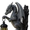 Настенный светильник Yousheng Solar Dragon, Винтажная смоляная уличная скульптура-светильник в виде дракона, Водонепроницаемый готический садовый фонарь для забора, двора, Декор на Хэллоуин