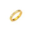 Кольцо из титановой стали с кристаллами Swarovski 18K Gold - Модный и универсальный летний дизайн