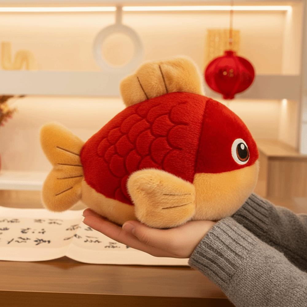 Cute Simulated Carp Fish Doll Goldfish Stuffed Doll Chinese New Year Gift