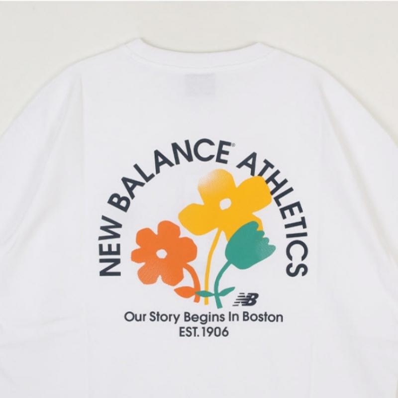 New Balance Футболка Nqj Nbnefco233 10 Uni Essential Flower с коротким рукавом