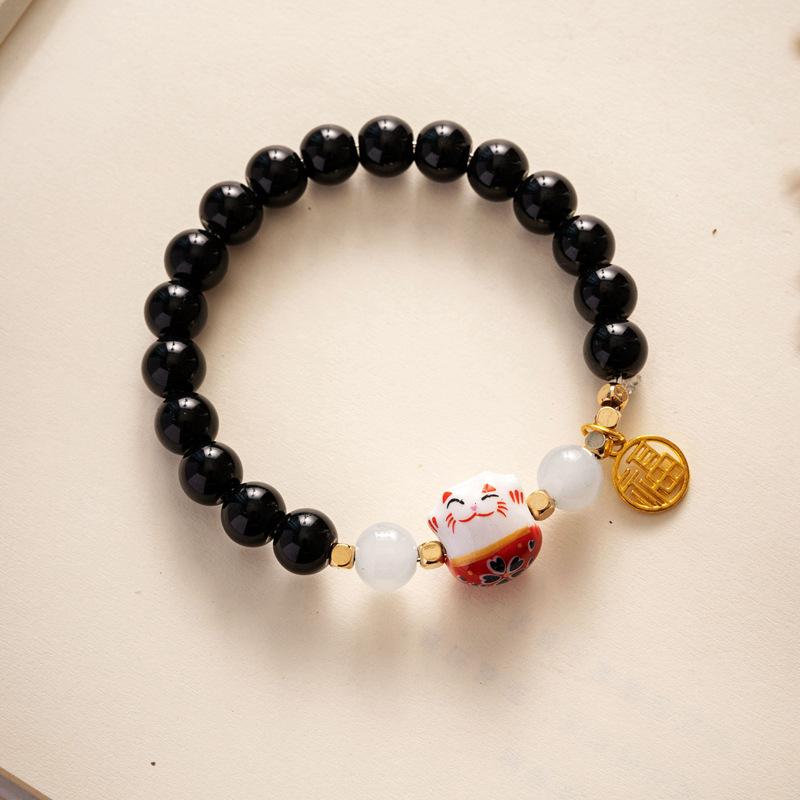 10 мм керамические украшения конфетного цвета полный браслет из бусин эластичный браслет в старинном стиле