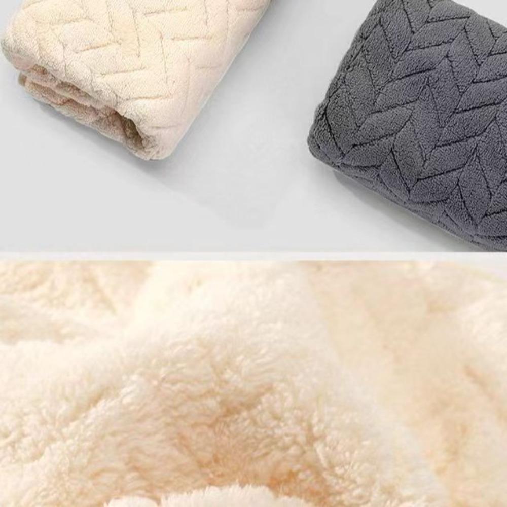 Полотенце из кораллового флиса однотонное полотенце для рук для ванной, кухни и ежедневного домашнего использования