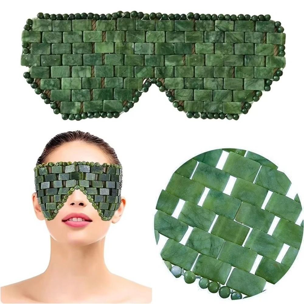 Eye Massager Jade Eye Mask Facial SPA Facial Cooling Mask Gift Sleeping Eye Mask  Eye Relax