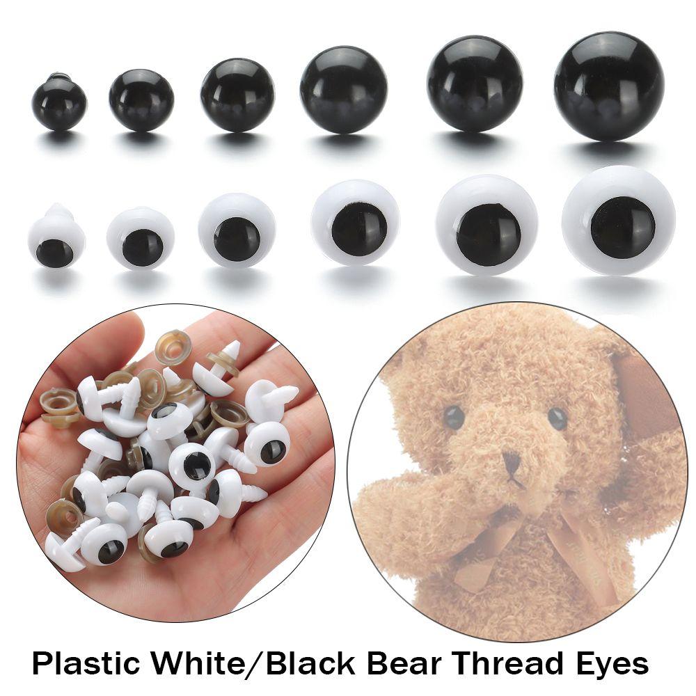 White/Black For BJD Doll Accessories Doll Making Crafts Plastic Eyes Eyeball Safety Animal Toy