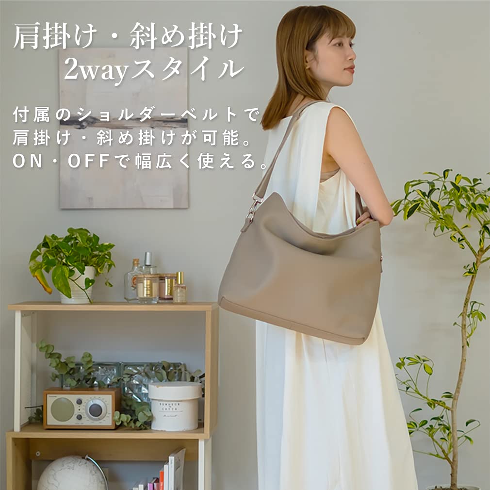 Vita Felice Genuine Leather 2way Square Tote Bag 9003 [VITAFELICE] Women's (bk)