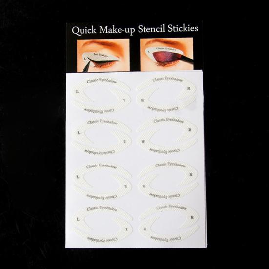 32шт быстрая подводка для глаз липкие трафареты косметические тени для век инструмент для макияжа бровей