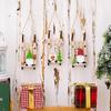 Christmas Tree Hanging Decor Wooden Christmas Sleigh Ornament Wood Gnomes Pendant Home Office Party Diy Christmas Decoration