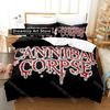 3D Печать CANNIBAL CORPSE Комплект постельного белья Односпальный Двуспальный Полный Queen King Размер Взрослый Детская Спальня Комплект пододеяльника Простыня с скелетом