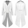 [Hot Sale] European and American Medieval Retro Coat Cosplay Costume Men's Mid-Length Punk Retro Tailcoat.