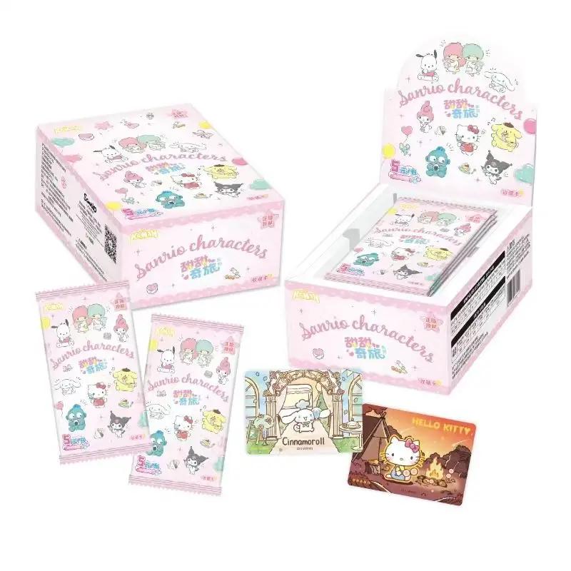 Genuine Card Family Christmas Party Collection Cards HelloKitty Cards Pink Cute Card Aurora Series Trading Card