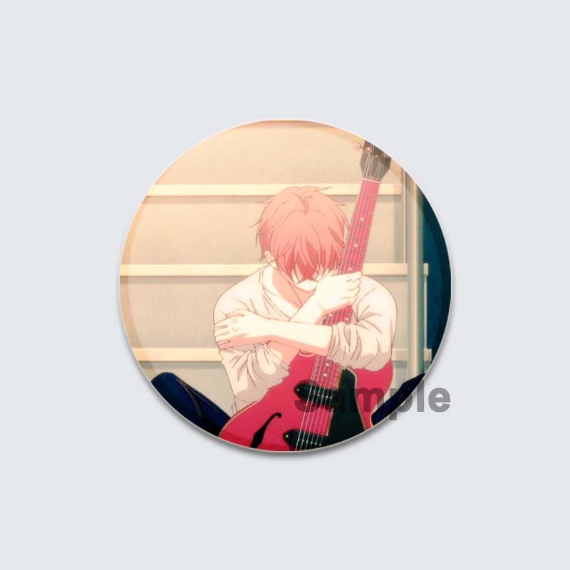 32/44/58 мм Круглые Аниме Подарочные Булавки Ручной Работы Брошь Сато Мафую/Уэнояма Рицука Мультфильм Значок на Рюкзаке Ювелирные Изделия Аксессуары Подарки