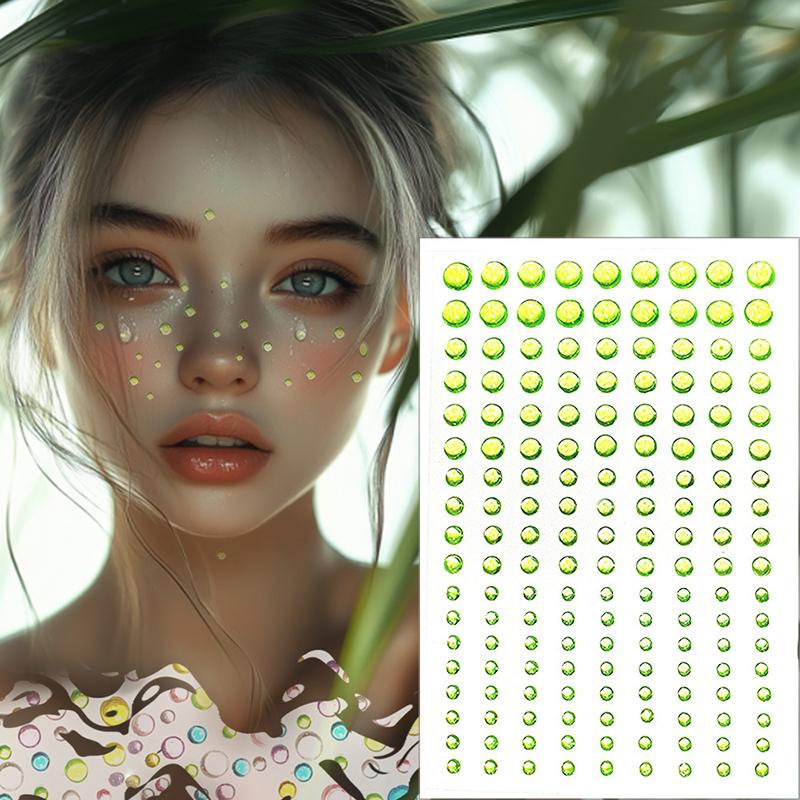 1 лист 162 шт. Наклейки Драгоценности Наклейки Самоклеящиеся Наклейки Драгоценности для Лица Тела Декоративные Изделия Своими Руками