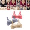 Women Push Up Full Coverage Bra Deep-v Wireless Lace Bra For Comfortable All-day Wear