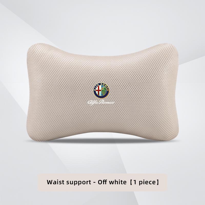 Ice Silk Car Headrest Lumbar Support Car Interior For Alfa Romeo 4C 159 Spider Giulietta 8C Memory Foam Neck Pillow Waist Pillow