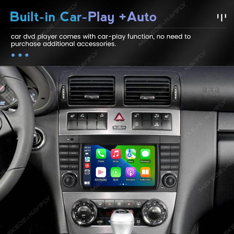 Android автомобильный радиоприемник мультимедиа видеоплеер для Mercedes Benz W203 W209 W219 A Class A160 C-Class C180 C200 CLK200 C230 GPS 2din