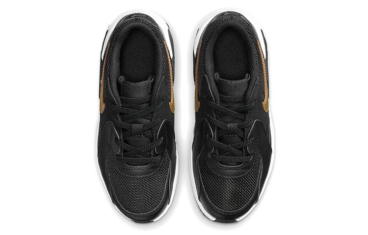 Nike Air Max Excee Повседневные износостойкие низкие детские lifestyle кроссовки Черно-золотые для детей от 3 до 7 лет CD6892-006