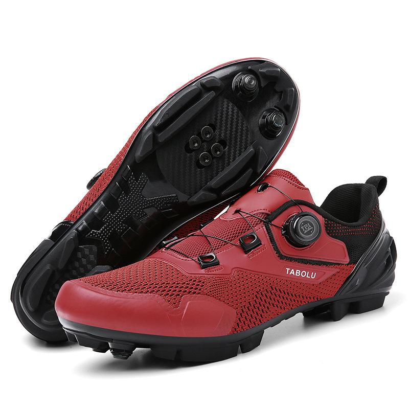 Breathable bike shoes cycling shoes men's and women's road bike lock shoes mountain bike power shoes