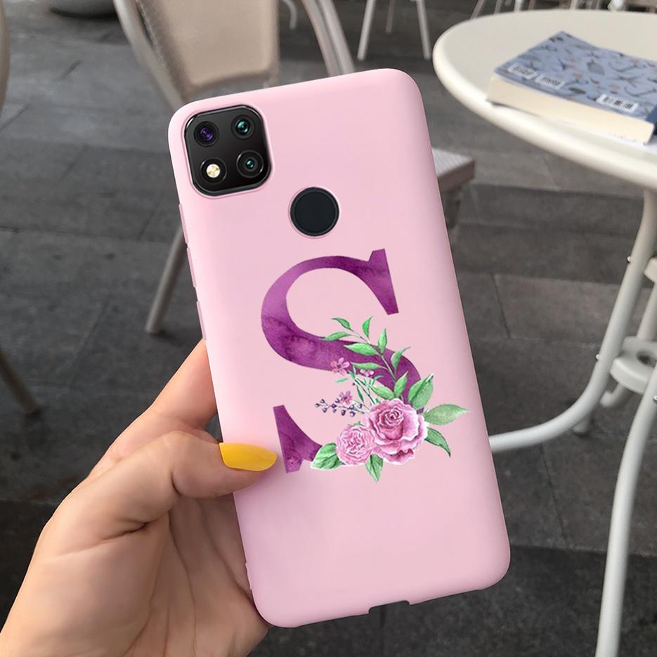 Luxury Letters Case For Xiaomi Redmi 9C 9 C NFC Case Shockproof Bumper Soft Phone Case For Redmi 9 9c 9a Redmi9A 9C 9 Back Cover