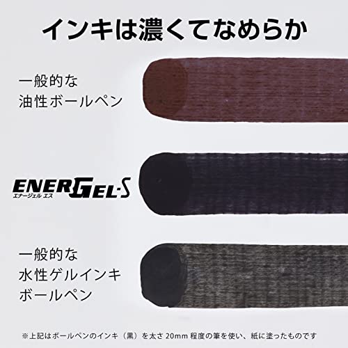 Шариковая ручка Pentel Гелевые чернила EnerGel ES 0,7 мм Черный корпус BL127-A 10 штук