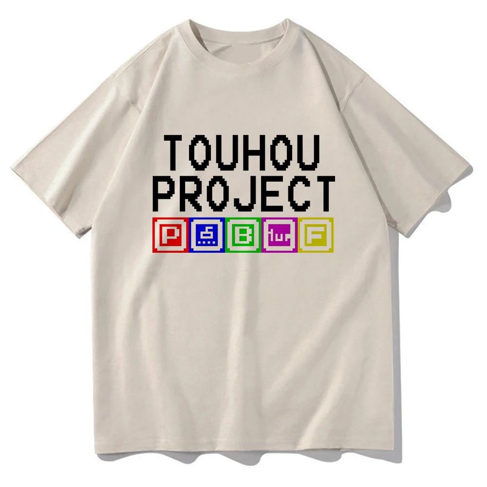 Plus Size Anime TouHou Project Welcome Hell Tshirt 2025 Women Clothing Harajuku Clothes Summer Tops Unisex Graphic T Shirts