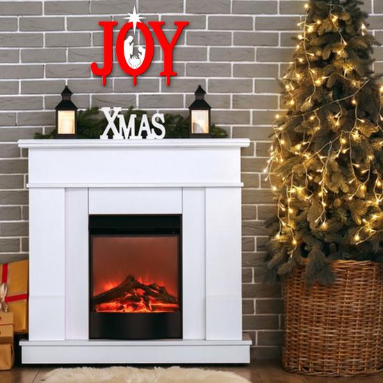 Акриловый знак для украшения двора Yousheng JOY с рождественскими силуэтами, рождественский наружный декоративный столб для лужайки, патио, сада