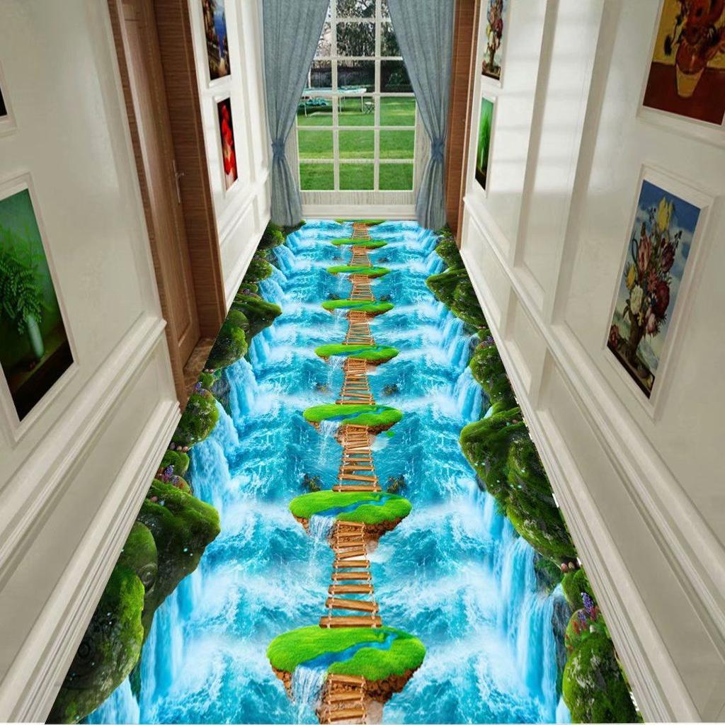 3D ковер, дверь, прихожая, проход, длинный вход, гостиная, домашний поток, ковер с карпом, офисные коврики, коммерческие гостиничные ковры, ковер