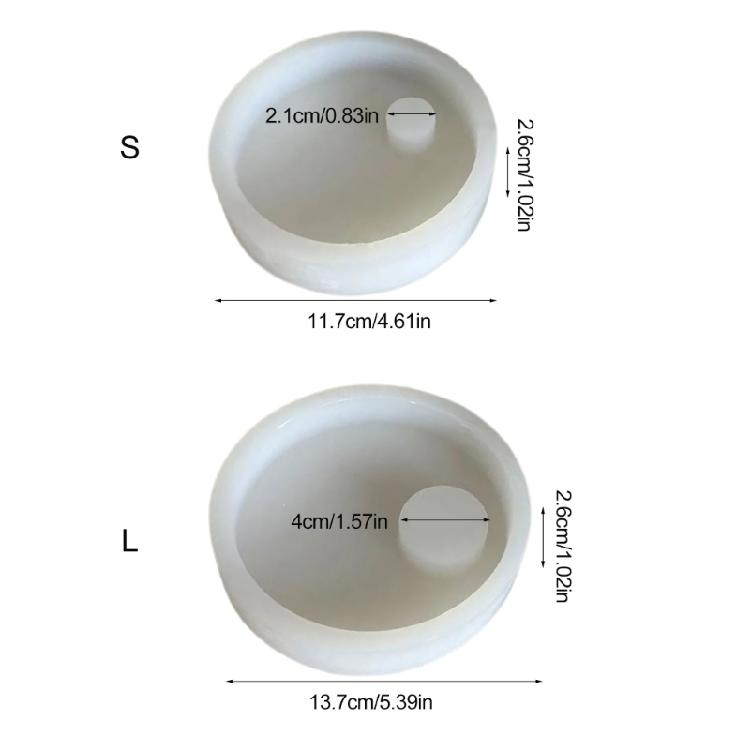 Силиконовая форма Гипсовая форма для подсвечника Круглая форма Подставка для свечи Форма для украшений