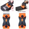 1PC Double Edged Scraping Tool with Extra 10 Plastic Razor Blades & 10 Metal Blades, Multi-Purpose Cleaning Razor Squeegee Knife