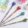 Women Vintage Fashion Metal Rhinestone Handmade Hair Stick Hair Chopsticks Hairpin Pin Accessories Creative Gifts Head Decor