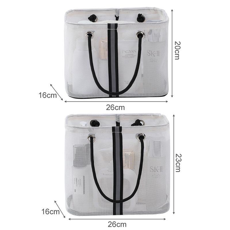 1 шт. Дорожная портативная сумка для хранения, сетчатая косметичка, органайзер для туалетных принадлежностей и макияжа, водонепроницаемая сумка, большая вместимость, пляжная сумка