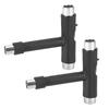2 Sets Steel Durable Portable Plastic Covered Edge Skateboard T Shape Skate Wrench Repair Tool Accessory