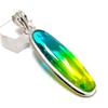 Bi-Color Tourmaline Gemstone 925 Sterling Silver Jewelry Pendant 2.44" D4j53