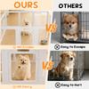 Clear Acrylic Dog Playpen Indoor, Transparent Fence for Puppy Rabbit and Cat, Easy Assemble Plastic Playard 12 Panels