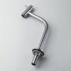 Modern Design Chrome Stainless 304 Brass Water Tap Deck Mounted Long Neck CP Pillar Tap for Kitchen or Outdoor Basin Use