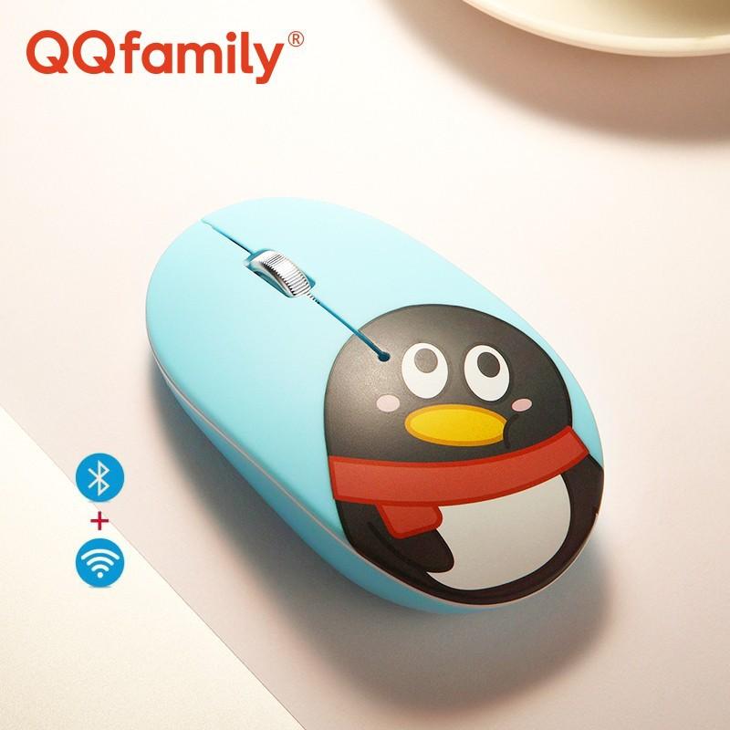 QQfamily QM713 Беспроводная Bluetooth-мышь Двухрежимная мышь для офисного ноутбука