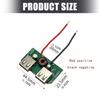 Плата питания USB с входом для аккумулятора 21 В и двумя выходами USB-A, компактная схема для зарядки телефонов и других мелких электронных устройств