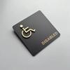 Self-Adhesive Restroom Sign Acrylic WC Sign Durable Acrylic Sign  Bathroom Identification