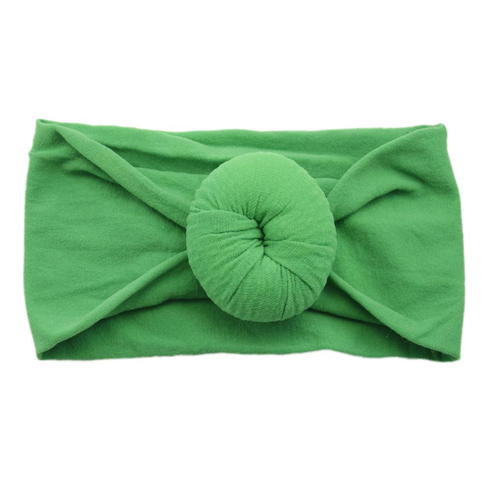 Детские головные уборы из нейлона, широкие детские аксессуары для волос, мягкие чулки с шариками, повязка на голову для малышей из нейлона, повязка на голову в виде пончика